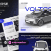 Voltase EV Car Company Elementor Template Kit for Electric Vehicle Brands and Green Mobility Startup
