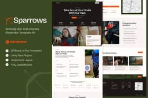 Sparrows – Archery Club & Courses Elementor Template Kit