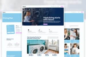 Nuuci – Modern Fresh Laundry Service Elementor Template Kit