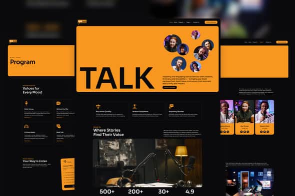 Podhub – Modern Dark Mode Podcast & Radio Streaming Elementor Template Kit Podhub – Modern Dark Mode Podcast & Radio Streaming Elementor Template Kit