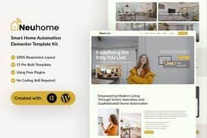 Neuhome – Smart Home Automation Elementor Template Kit