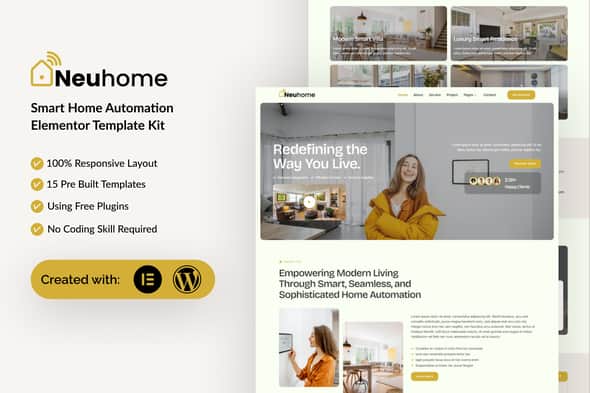 Neuhome – Smart Home Automation Elementor Template Kit Neuhome – Smart Home Automation Elementor Template Kit