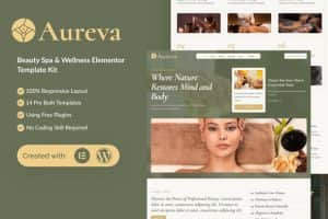 Aureva – Beauty Spa & Wellness Elementor Template Kit