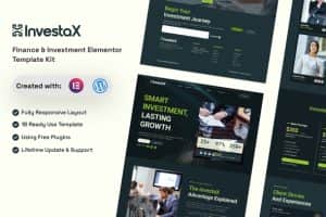 InvestaX – Finance & Investment Elementor Template Kit