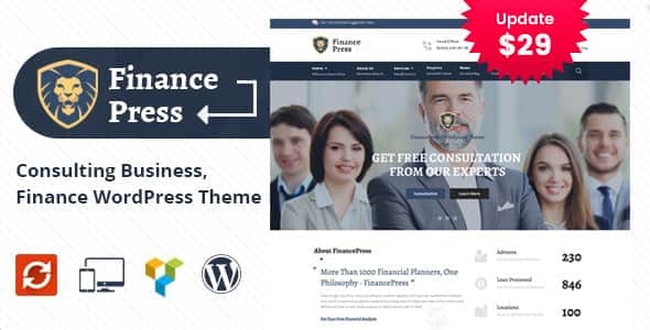Finance Press – Consulting Business WordPress Theme Finance Press – Consulting Business WordPress Theme