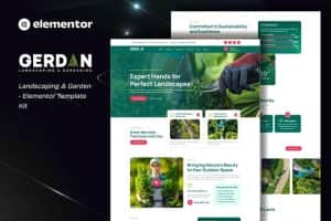 Gerdan – Landscaping & Gardening Elementor Template Kit