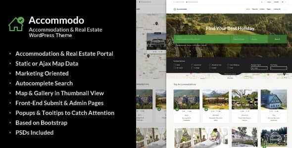 Accommodo – Accommodation Travel WordPress Theme Accommodo – Accommodation Travel WordPress Theme