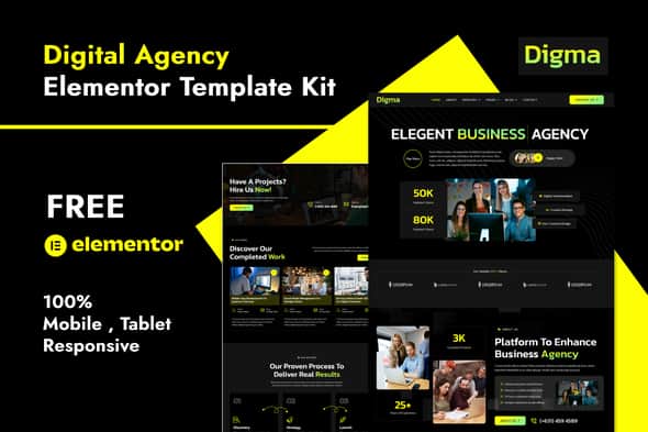 Digma – Creative Digital Agency Elementor Template Kit Digma – Creative Digital Agency Elementor Template Kit