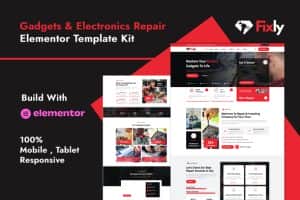Fixly – Electronics & Gadgets Repair Services Elementor Template Kit