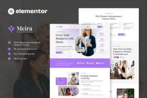 Meira – Feminime Business Coaching Elementor Template Kits