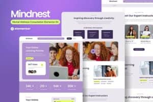Mindnest – Mental Wellness Consultation Elementor Template Kit