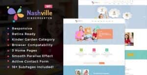 Nashville – Day Care & Kindergarten School WordPress Theme