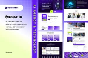 Insighto – AI Agency & Technology Elementor Template Kit
