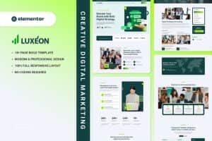 Luxeon – Creative Digital Marketing Elementor Template Kit