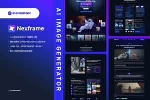 Nexframe – AI Image Generator Elementor Template Kit