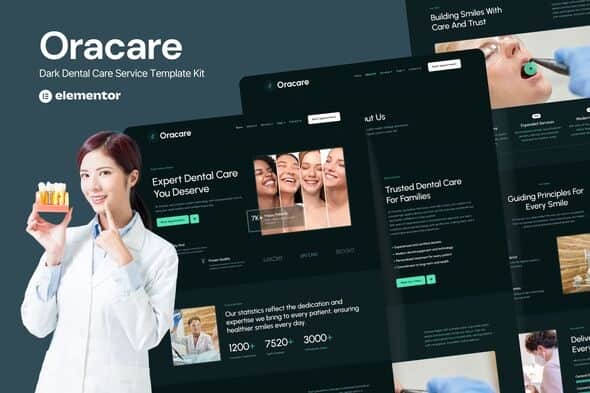 Oracare – Dental Care Service Website Elementor Template Kits Oracare – Dental Care Service Website Elementor Template Kits