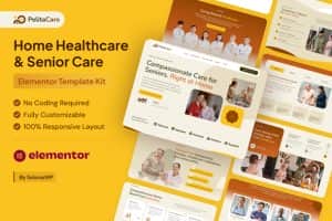 PelitaCare – Home Healthcare & Senior Care Elementor Pro Template Kit