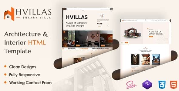Hvillas – Architecture & Interior HTML Template Hvillas – Architecture & Interior HTML Template