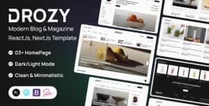 Drozy – Modern Blog & Magazine NextJs Template