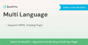 Multi Language Add-on for BookPro Plugin