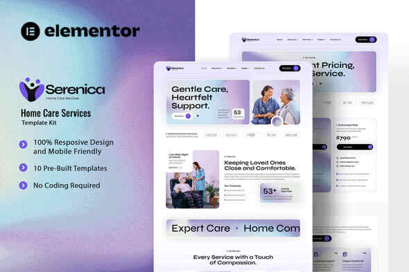 Serenica – Home Care Service Elementor Template Kit Serenica – Home Care Service Elementor Template Kit