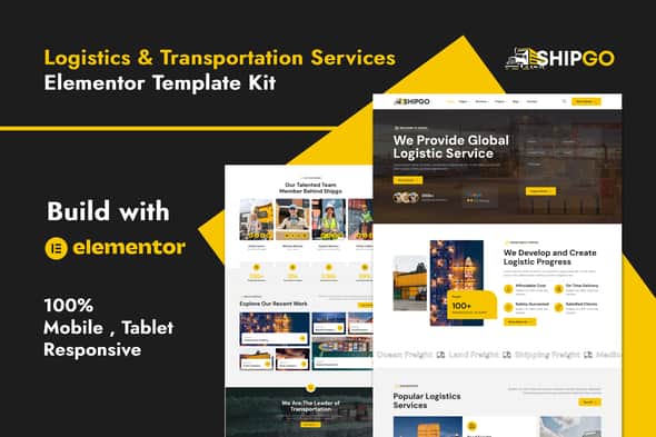 Shipgo – Cargo & Logistic Elementor Template Kit Shipgo – Cargo & Logistic Elementor Template Kit