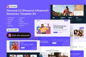 Socialyze – Personal CV Influencer Elementor Pro Template Kit