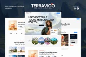 TerraviGo – Modern Travel & Tour Agency Elementor Template kit