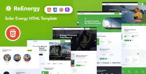 Re-energy – Solar and Renewable Energy HTML Template