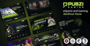 Pubzi – eSports and Gaming WordPress Theme