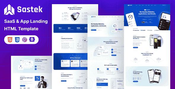 Sastek – SaaS, Software & App Landing HTML Template Sastek – SaaS, Software & App Landing HTML Template