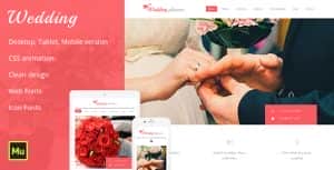 Wedding Adobe Muse Template