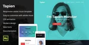 Tapien – CV Resume Personal and Portfolio Muse Template