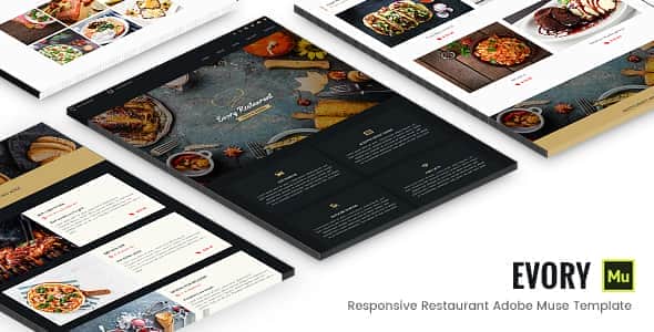 Evory – Responsive Restaurant Adobe Muse Template Evory – Responsive Restaurant Adobe Muse Template