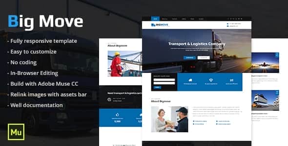 Big Move – Responsive Transport & Logistics Template Big Move – Responsive Transport & Logistics Template