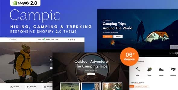 Campic – Hiking, Camping & Trekking Shopify 2.0 Theme Campic – Hiking, Camping & Trekking Shopify 2.0 Theme