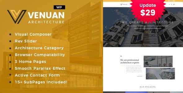 Venuan – Architecture Design WordPress Theme Venuan – Architecture Design WordPress Theme