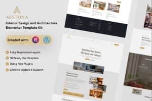 Aestona – Interior Design & Architecture Elementor Template Kit