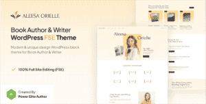 Aleesa – Book Author & Writer Gutenverse FSE WordPress Theme