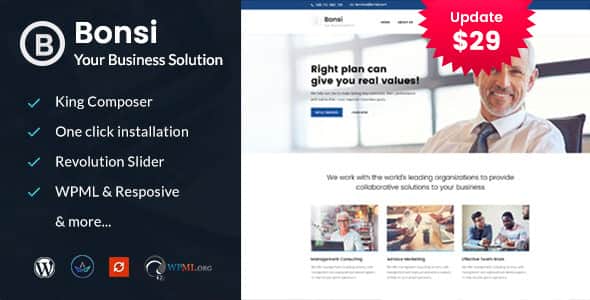 Bonsi – Business Consulting WordPress Theme Bonsi – Business Consulting WordPress Theme