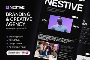 Nestive – Branding & Creative Agency Elementor Template Kit
