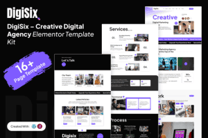 DigiSix– Creative Digital Agency Elementor Template Kit
