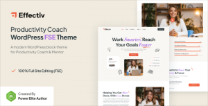 Effectiv – Productivity Coach & Mentor Gutenverse FSE WordPress Theme Effectiv – Productivity Coach & Mentor Gutenverse FSE WordPress Theme