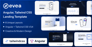 Evea – Angular App Landing Page Template
