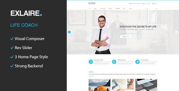 Exclaire – Personal Development Coach WordPress Theme Exclaire – Personal Development Coach WordPress Theme