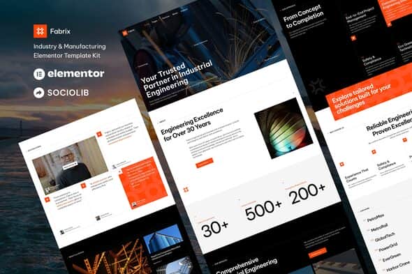 Fabrix – Industry & Manufacturing Elementor Template Kit Fabrix – Industry & Manufacturing Elementor Template Kit