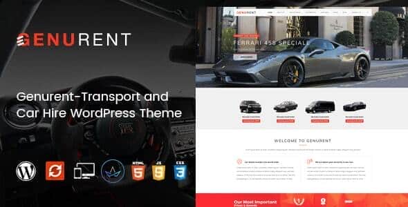 Genurent – Transport and Car Hire WordPress Theme Genurent – Transport and Car Hire WordPress Theme