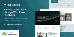 Investmoon – Finance & Investment Manager Gutenverse FSE WordPress Theme