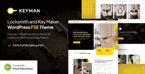 Keyman – Locksmith & Key Maker Services Gutenverse FSE WordPress Theme