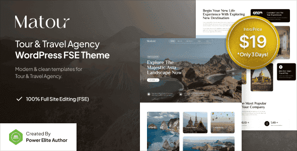 Matour – Tour & Travel Agency Gutenverse FSE WordPress Theme Matour – Tour & Travel Agency Gutenverse FSE WordPress Theme